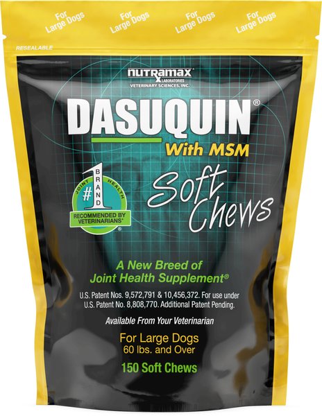 Nutramax Dasuquin Hip & Joint Soft Chews Joint Supplement for Large Dogs, 150 count, bundle of 2 slide 1 of 8