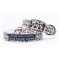 C4 Leopard Print Waterproof Hypoallergenic Personalized Dog Collar, Small