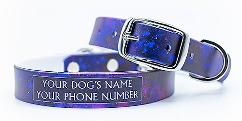 C4 Nebula Waterproof Hypoallergenic Personalized Dog Collar, Small slide 1 of 3