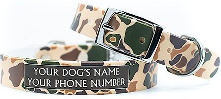 C4 Brigadier Camo Waterproof Hypoallergenic Personalized Dog Collar, Medium slide 1 of 4