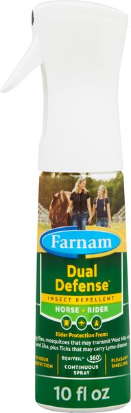 Farnam Dual Defense Insect Repellent for Horse & Rider, 10-oz bottle, bundle of 3 slide 1 of 8
