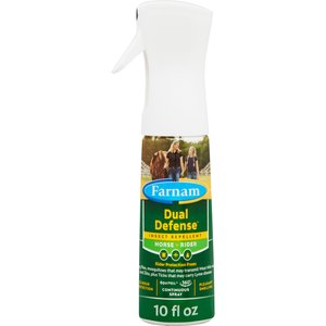 Farnam Dual Defense Insect Repellent for Horse & Rider, 10-oz bottle, bundle of 3