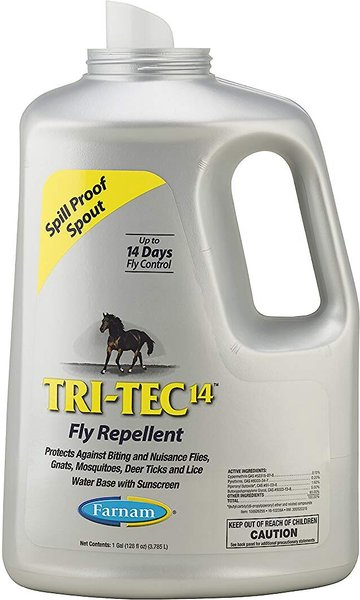 Farnam Tri-Tec 14 Fly Repellent for Horses, 1-gal bottle, bundle of 2 slide 1 of 7