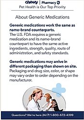 Cephalexin (Generic) Capsules for Dogs, 500-mg, 60 capsules slide 2 of 2