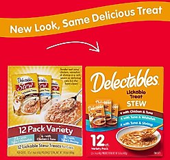 Hartz Delectables Stew Variety Pack Lickable Cat Treats, 1.4-oz pouch, case of 24 slide 2 of 8