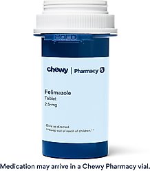 Felimazole (methimazole) Tablets for Cats, 2.5-mg, 100 tablets slide 2 of 2