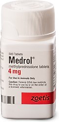 Medrol (Methylprednisolone) Tablets for Dogs & Cats, 4-mg, 60 tablets