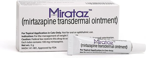 MIRATAZ (mirtazapine transdermal ointment) for Cats, 5-g tube 