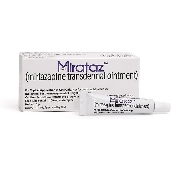 MIRATAZ (mirtazapine transdermal ointment) for Cats, 5g tube, bundle of 2
