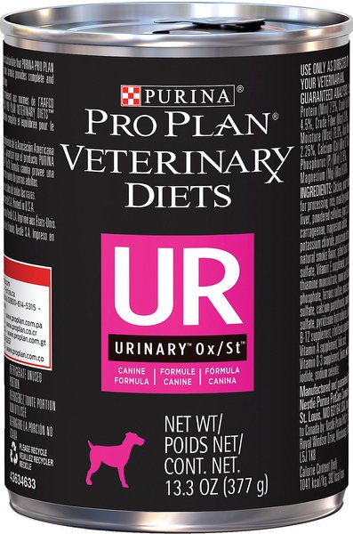 Purina Pro Plan Veterinary Diets UR Urinary Ox/St Wet Dog Food, 13.3-oz, case of 12, bundle of 2 slide 1 of 10