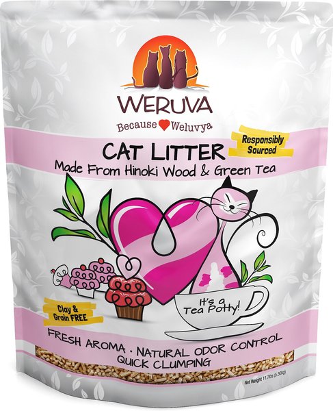 Weruva Classic Fresh Scented Clumping Wood Cat Litter, 11.7-lb bag, bundle of 2 slide 1 of 9