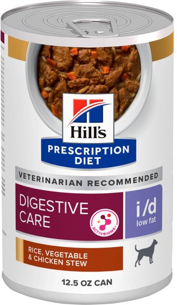 HILL S PRESCRIPTION DIET i d Digestive Care Low Fat Rice Vegetable Chicken Stew Wet Dog Food 12.5 oz case of 24 Chewy