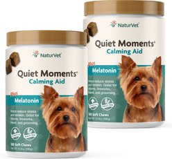 NaturVet Quiet Moments Soft Chews Calming Supplement for Dogs, 360 count