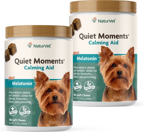 NaturVet Quiet Moments Soft Chews Calming Supplement for Dogs, 360 count slide 1 of 5