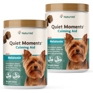 NaturVet Quiet Moments Soft Chews Calming Supplement for Dogs, 360 count