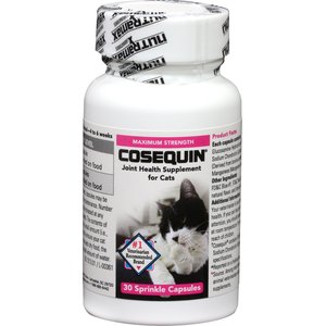 Nutramax Cosequin with Glucosamine & Chondroitin Capsules Joint Supplement for Cats, 60 count