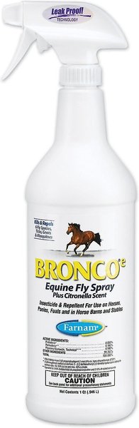 Farnam Bronco e Citronella Scented Equine Fly Spray, 32-oz bottle, bundle of 2 slide 1 of 3