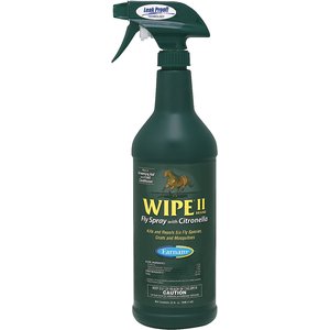 Farnam Wipe Fly Spray with Citronella, 32-oz bottle, bundle of 4