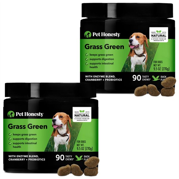 PetHonesty GrassGreen Duck Flavored Soft Chews, Urinary & Lawn Protection Supplement for Dogs, 180 count slide 1 of 12