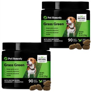 PetHonesty GrassGreen Duck Flavored Soft Chews, Urinary & Lawn Protection Supplement for Dogs, 180 count