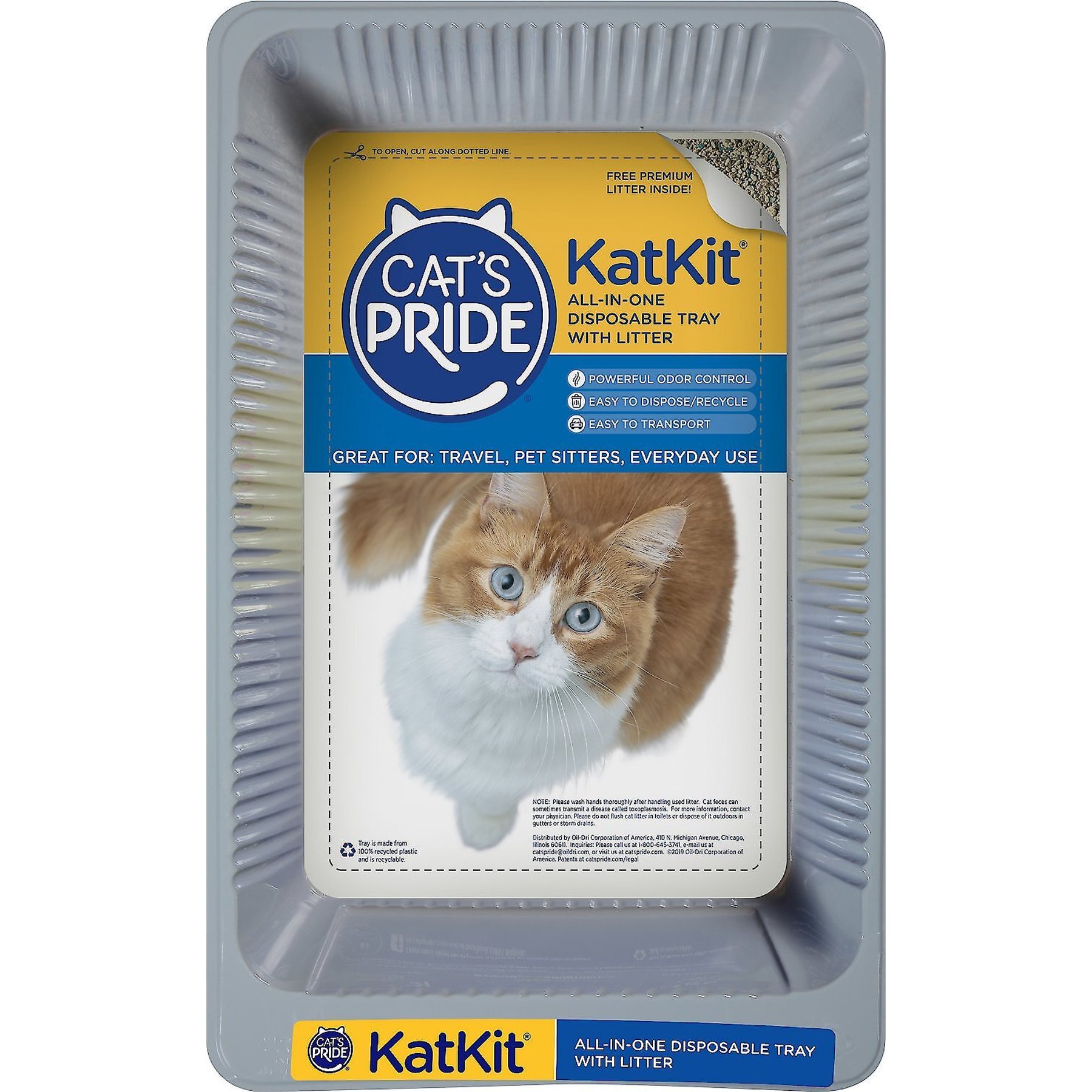 Cat's pride disposable cat litter outlet tray