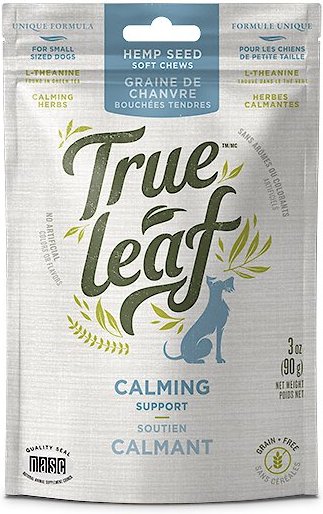 True Leaf Calming Chews Small Breed Soft Chew Dog Supplement, 3-oz bag slide 1 of 1