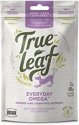 True Leaf Everyday Omega Chews Small Breed Soft Chew Dog Supplement, 3-oz bag
