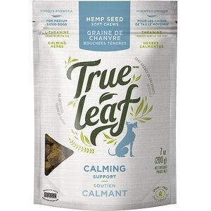 True Leaf Calming Chews Medium Breed Soft Chew Dog Supplement, 7-oz bag