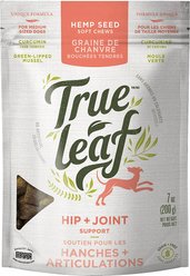 True Leaf Hip + Joint Chews Medium Breed Soft Chew Dog Supplement, 7-oz bag