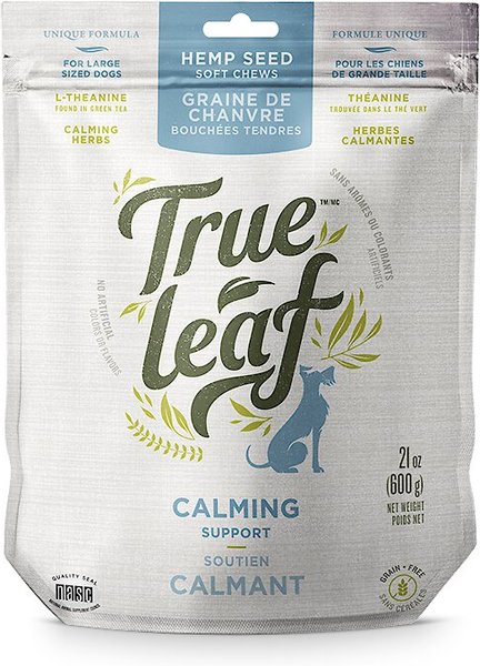 True Leaf Calming Chews Large Breed Soft Chew Dog Supplement, 21-oz bag slide 1 of 1