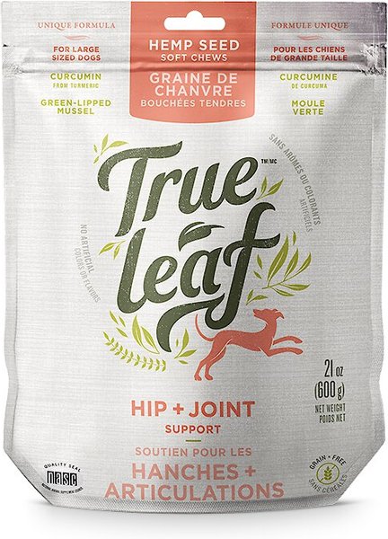 True Leaf Hip + Joint Chews Large Breed Soft Chew Dog Supplement, 21-oz bag slide 1 of 1