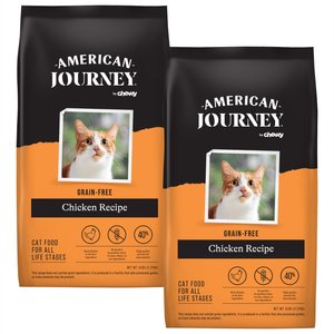 American Journey Chicken Recipe Grain-Free Dry Cat Food, 5-lb bag, bundle of 2