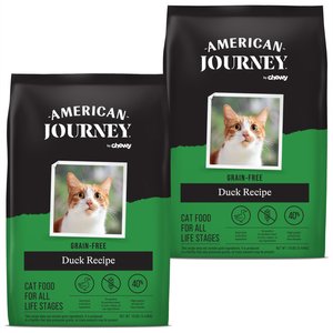 American Journey Duck Recipe Grain-Free Dry Cat Food, 12-lb bag, bundle of 2