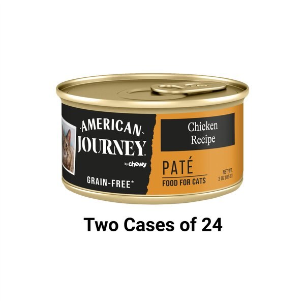AMERICAN JOURNEY Pate Chicken Recipe GrainFree Canned Cat Food, 3oz