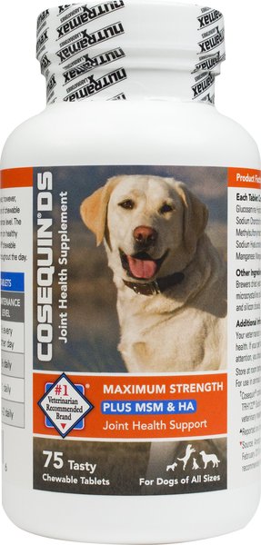 Nutramax Cosequin Maximum Strength Chewable Tablet Joint Supplement for Dogs, 150 count slide 1 of 8