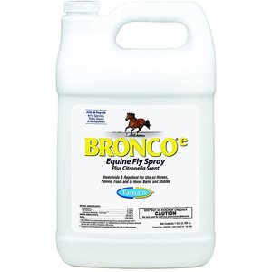 Farnam Bronco e Citronella Scented Equine Fly Spray, 1-gal bottle, bundle of 4