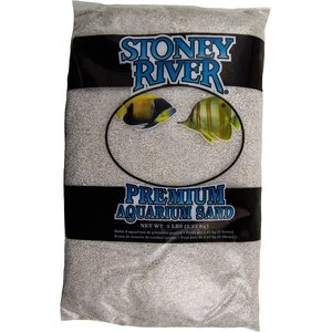 Stoney River Premium Aquarium Sand, 5-lb bag, White