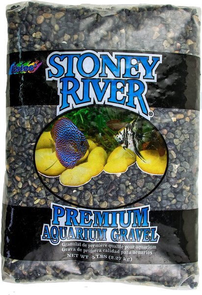 Stoney River Black Beach Pebbles Premium Aquarium Gravel, 5-lb bag slide 1 of 2