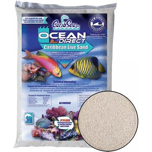 NATURE'S OCEAN - Aragonite bianca naturale - 4,54 kg - Sabbia viva per  acquario - 0,5-1,7 mm