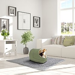 Jespet Cave Covered Cat & Dog Bed, Sage Green