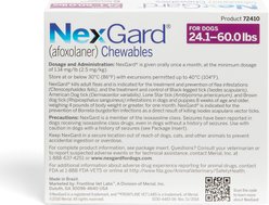 NexGard Chew for Dogs, 24.1-60 lbs, (Purple Box), 6 Chews, bundle of 2 (12-mos. supply) slide 2 of 9