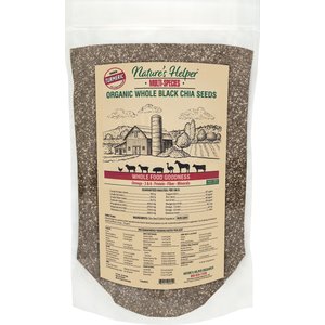Nature's Helper Multi-Species Organic Whole Black Chia Seeds with Turmeric Flavor, 4.5-lb bag