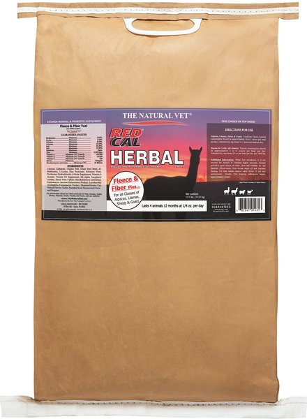 The Natural Vet Red Cal Multi-Species Herbal Fleece & Fiber Supplement, 22.5-lb bag slide 1 of 2