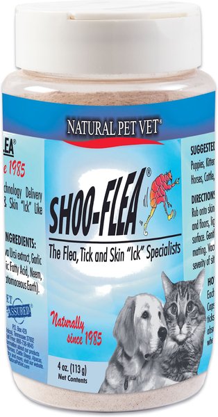 The Natural Vet Shoo Flea Powder, 4-oz jar slide 1 of 2