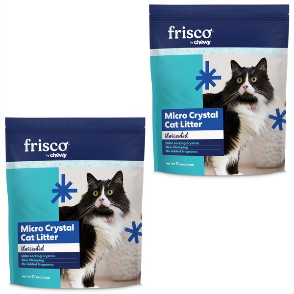 Frisco Micro Crystal Unscented Non-Clumping Crystal Cat Litter, 7-lb bag, bundle of 4 slide 1 of 8