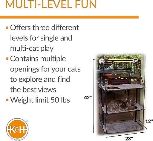 K&H Pet Products EZ Mount Triple Stack Cat Furniture