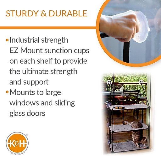 K&H Pet Products EZ Mount Triple Stack Cat Furniture