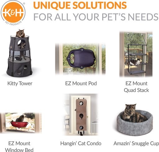 K&H Pet Products EZ Mount Triple Stack Cat Furniture