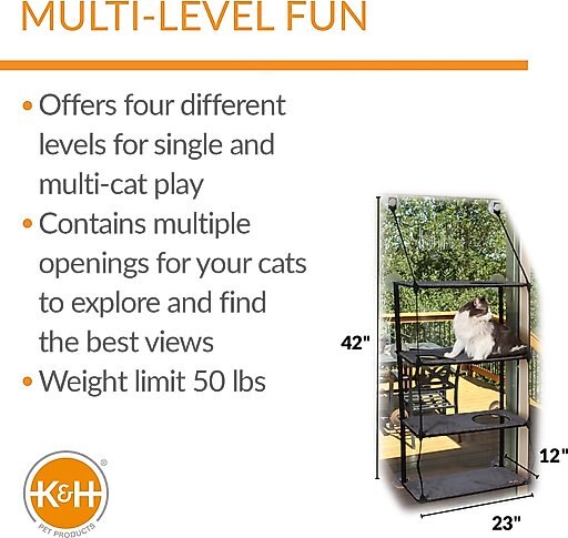 K&H Pet Products EZ Mount Quad Stack Cat Furniture