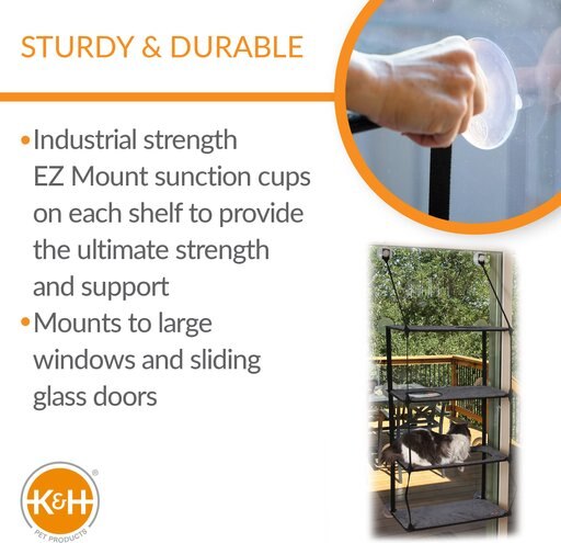 K&H Pet Products EZ Mount Quad Stack Cat Furniture